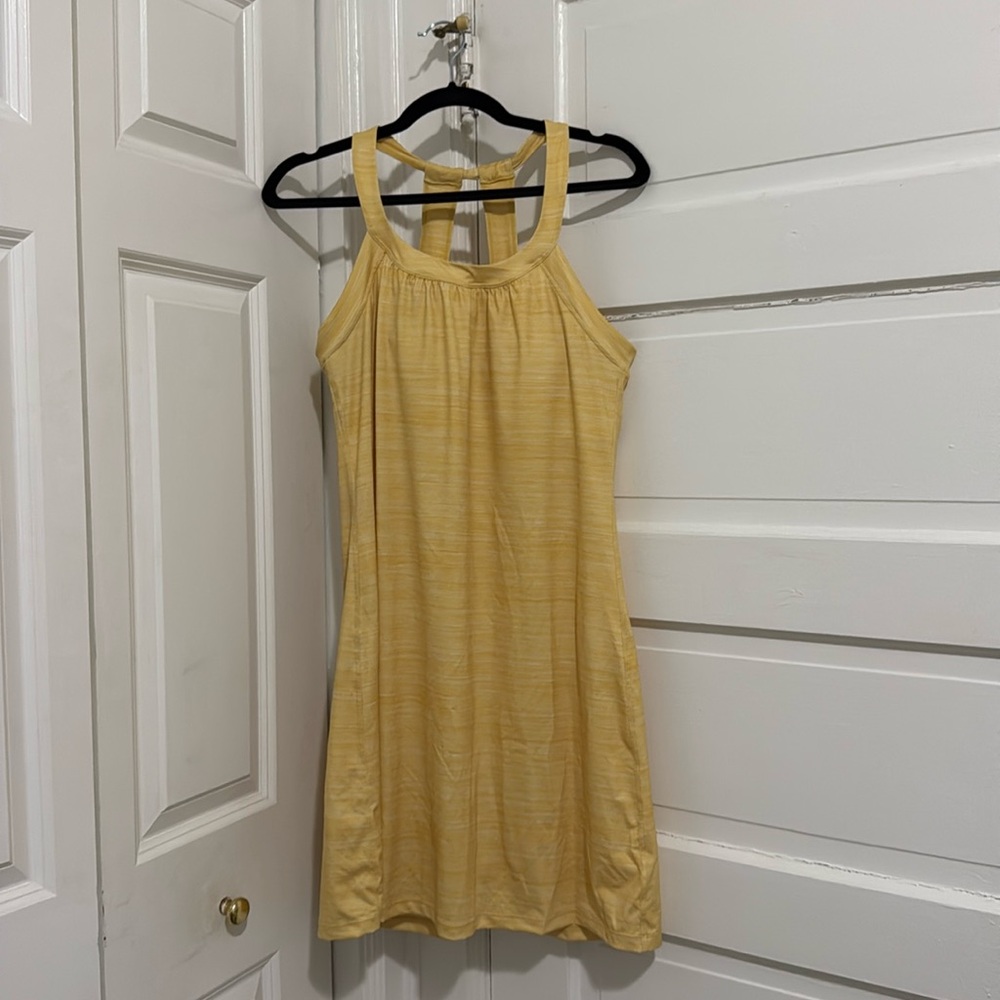 Prana Yellow Built in Bra Dress